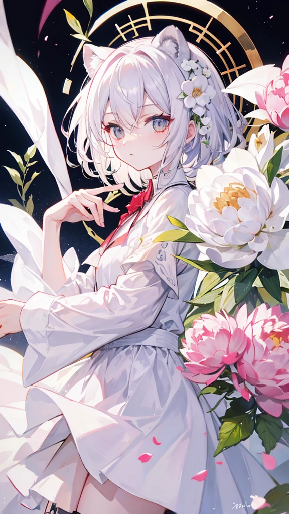 Lion White Peony