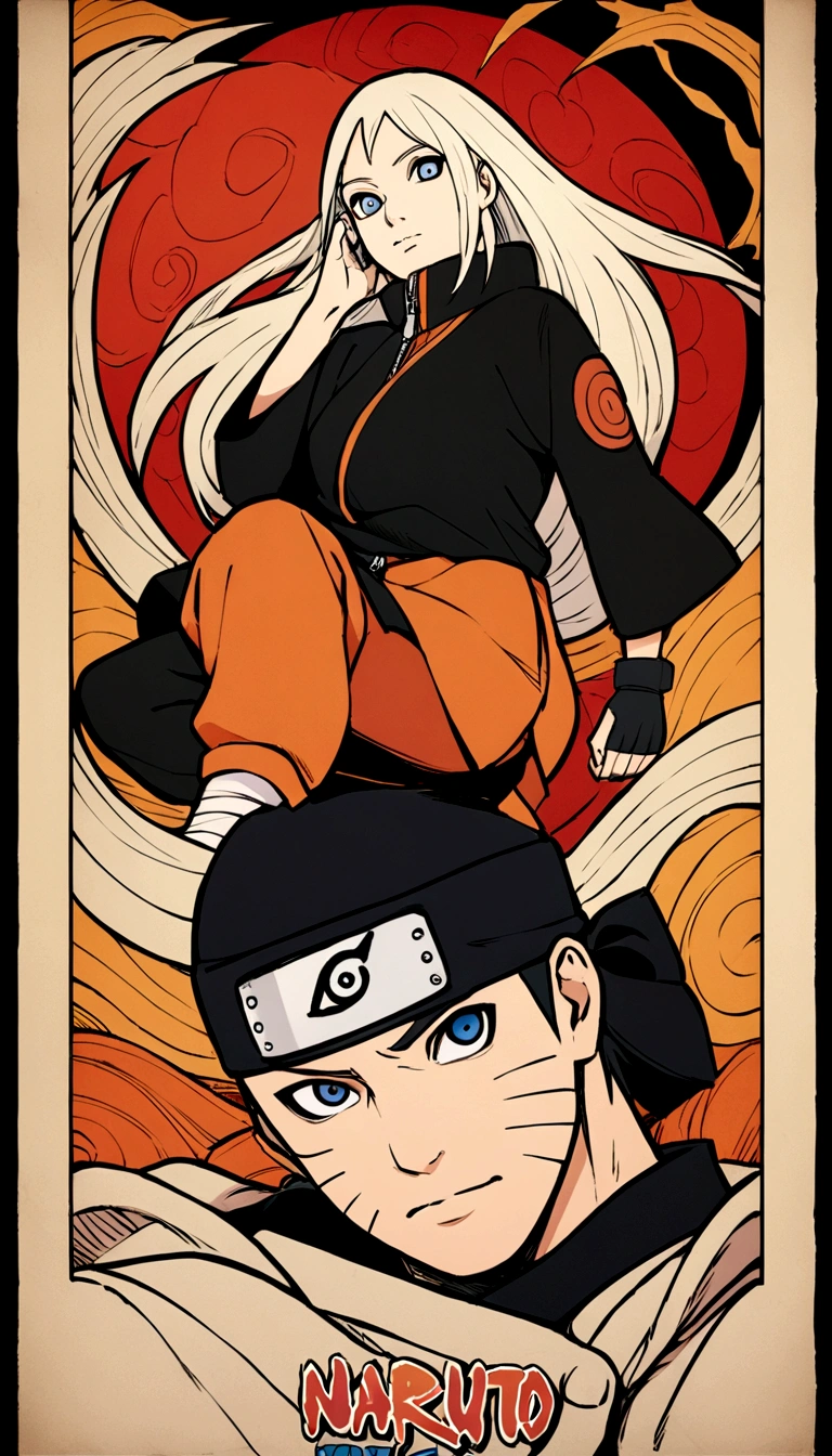 "Create a breathtaking movie poster inspired by Masashi Kishimoto's Naruto, showcasing the legendary Naruto Uzumaki in all his glory."