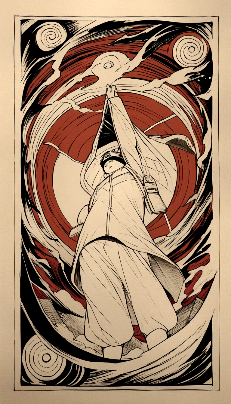 "Create a breathtaking movie poster inspired by Masashi Kishimoto's Naruto, showcasing the legendary Naruto Uzumaki in all his glory."
