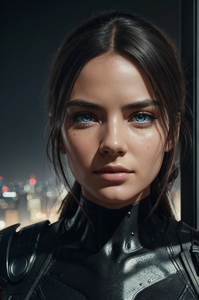 (1girl:1.3), Solo, (((Very detailed face)))), ((Very detailed eyes and face)))), Beautiful detail eyes, Body parts__, Official art, Unified 8k wallpaper, Super detailed, beautiful and beautiful, beautiful, masterpiece, best quality, original, masterpiece, super fine photo, best quality, super high resolution, realistic realism, sunlight, full body portrait, amazing beauty, dynamic pose, delicate face, vibrant eyes, (from the front), She wears venom suit, red and black color scheme, venom, very detailed city roof background, rooftop, overlooking the city, detailed face, detailed complex busy background, messy, gorgeous, milky white, highly detailed skin, realistic skin details, visible pores, clear focus, volumetric fog, 8k uhd, DSLR, high quality, film grain, fair skin, photo realism, lomography, futuristic dystopian megalopolis, translucent