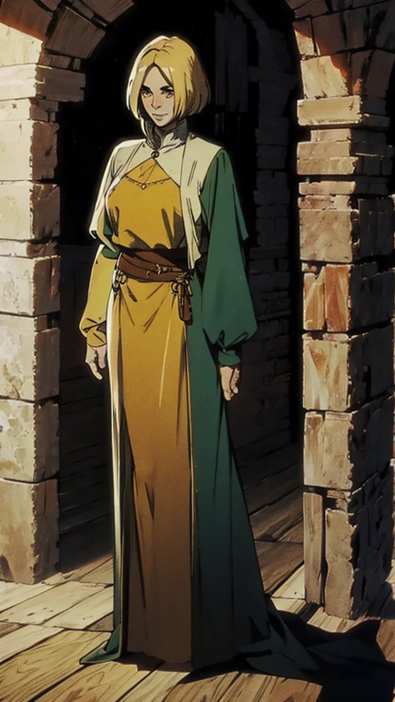 Mature female, medieval, knight costume, full body image