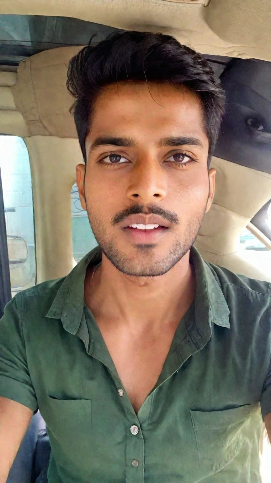 there is a man taking a selfie with his cell phone, jayison devadas, with accurate face, vinayak, around 1 9 years old, vastayan, ayan nag, face picture, selfie photo, front profile!!!!, good looking face, without beard, with kind face, without helmet, dhamphir, harsh good looking face, clean shaven face