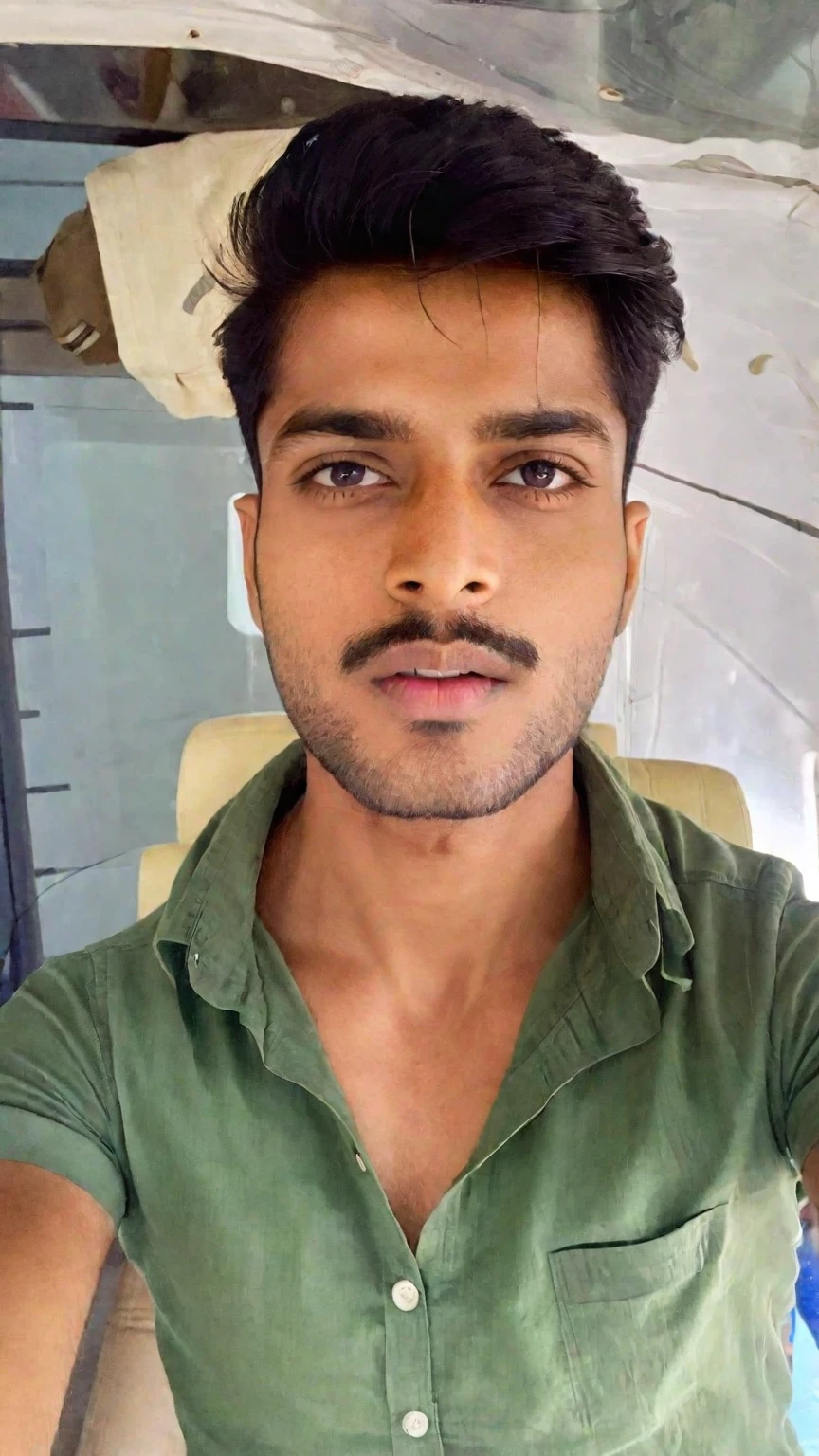 there is a man taking a selfie with his cell phone, jayison devadas, with accurate face, vinayak, around 1 9 years old, vastayan, ayan nag, face picture, selfie photo, front profile!!!!, good looking face, without beard, with kind face, without helmet, dhamphir, harsh good looking face, clean shaven face