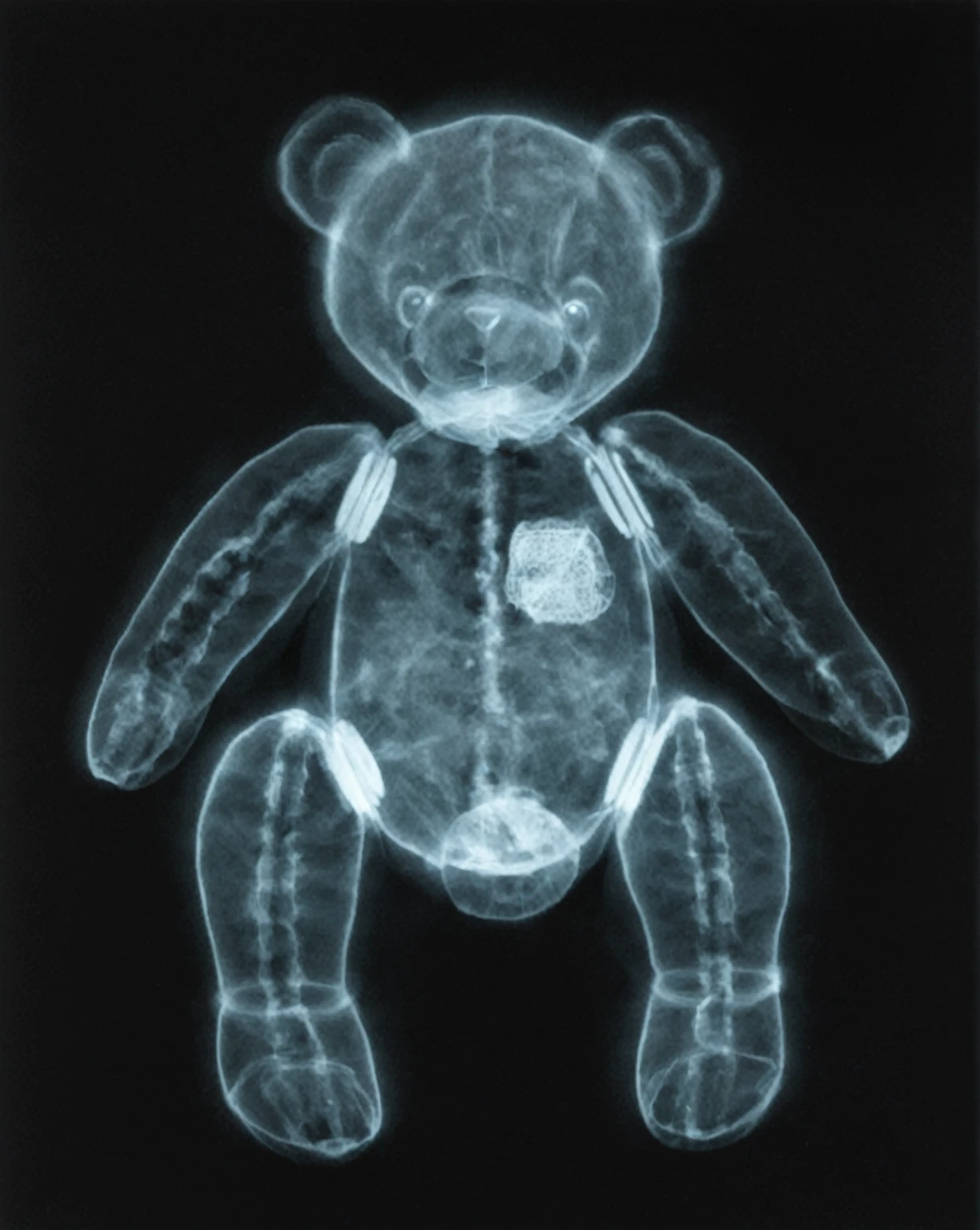 x-ray art,  teddy bear, arafed teddy bear with a bow tie and a bow tie, xray art, x-ray photography, x ray, translucent sss xray, x-ray, x - ray, xray, x - ray black and white, by Kagaku Murakami, xray hd, by Shinji Aramaki, simple chromatic xray