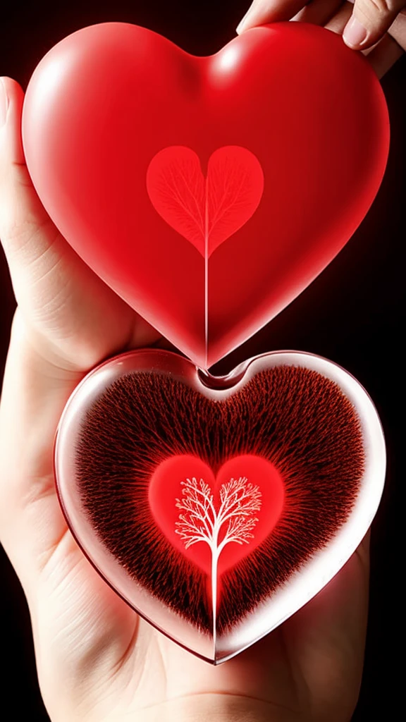 Generate an image of biological heart for study