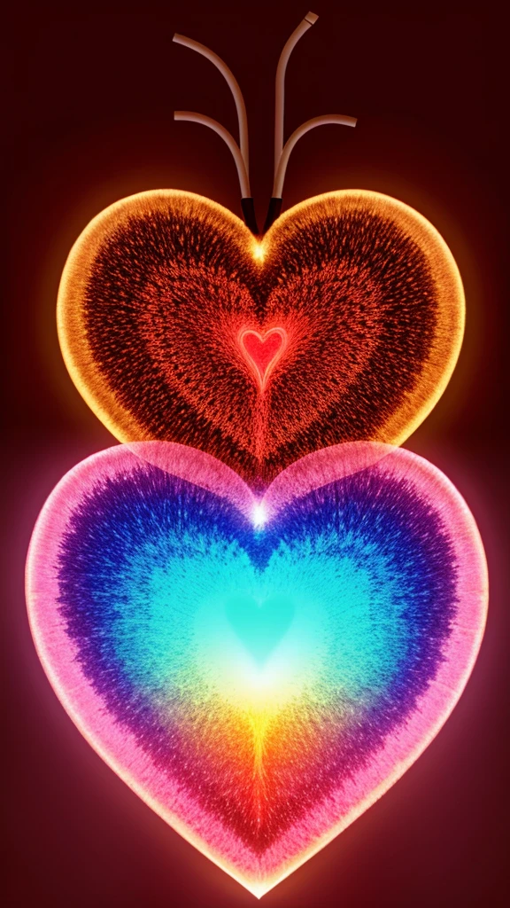 Generate an image of biological heart for study
