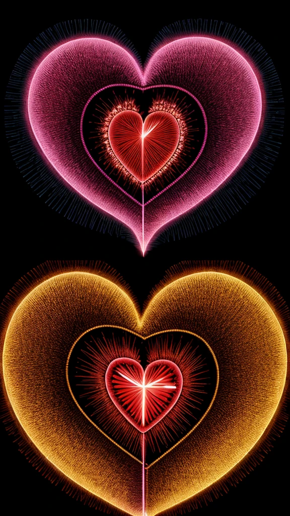 Generate an image of biological heart for study 