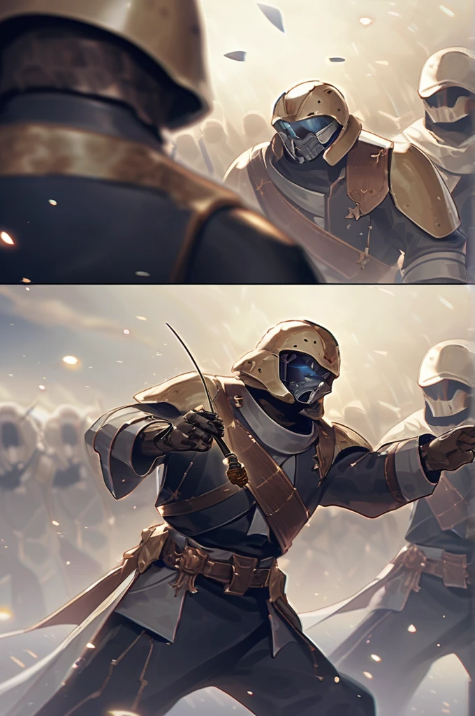 ((Лучшее качество)), ((шедевр)), (подробный), A space Marine is fighting a bug
