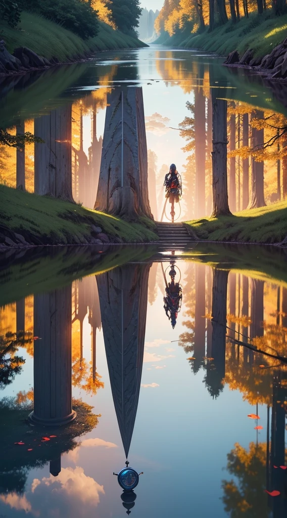 A reflection on the passage of time.
Message: (HARLEY WHO) with chronomancer's robe, introspective look, temporary steampunk style, enigmatic, background swirling vortex.