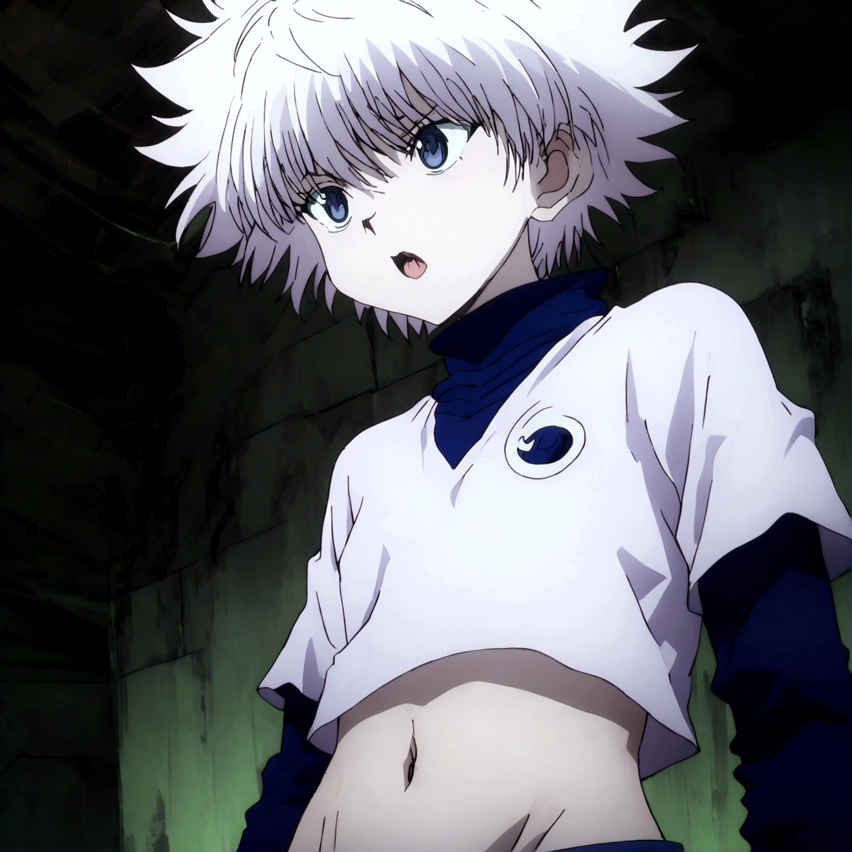 killua ahegao navel lamia body