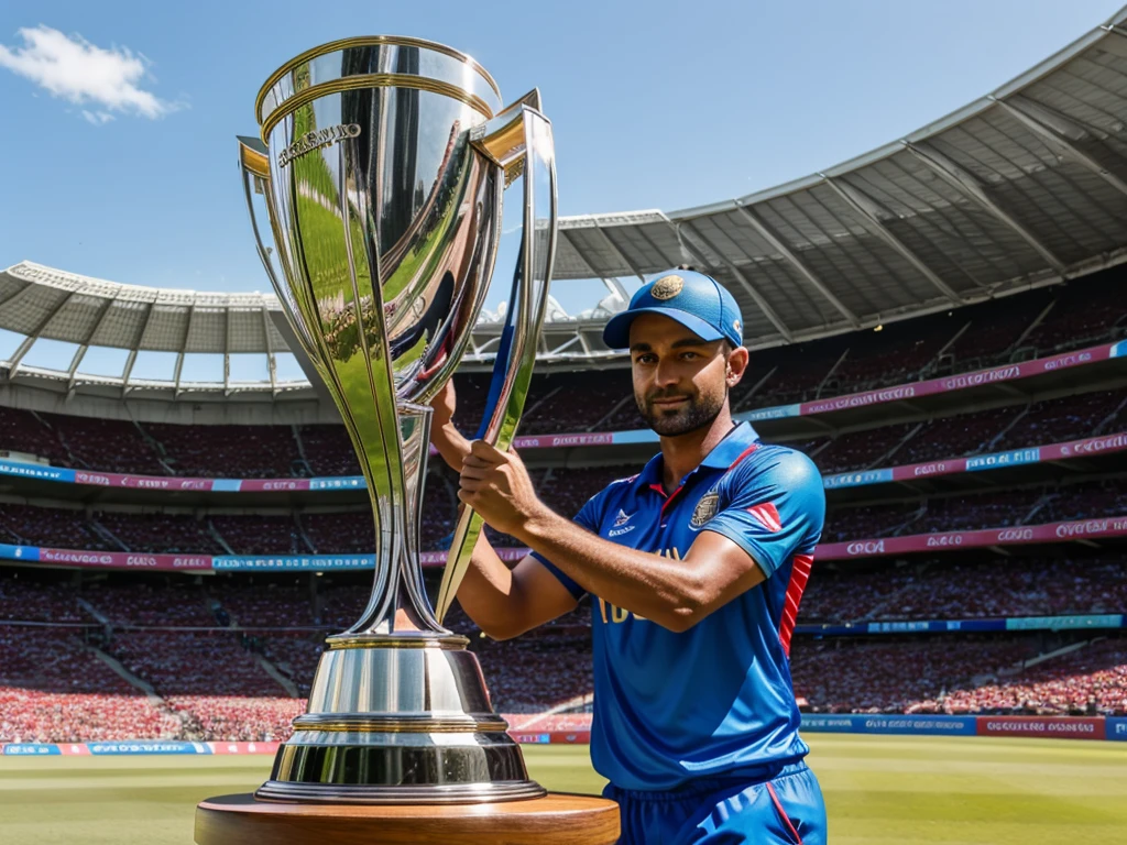 Cricket world cup trophy 8k ultra HD