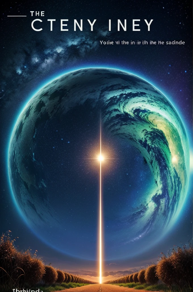 Create book cover on which the book title is the journey of 128 author Abhishek Yadav beautiful scientific background with a solid colour and a border
