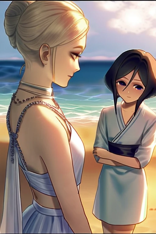 ((Лучшее качество)), ((шедевр)), (подробный), Rukia Kuchiki on the beach
