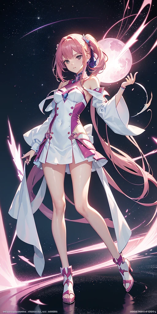 ((64k，Ultra-high resolution，Super best quality，masterpiece，Hyperrealistic，Young and adorable, beautiful, young, adorable，16 years old〜20 year old girl，young woman，Full body photo，Full body angle，Whole Body Ezbian，Surreal，Very detailed:1.3，Ultra-realistic:3.0))，Mobile Suit Gundam SEED，Lacus Clyne，heroine