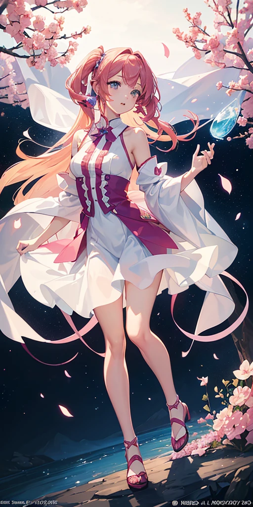 ((64k,Ultra-high resolution,Super best quality,masterpiece,Hyperrealistic,Young and adorable, beautiful, young, adorable,〜20 year old girl,young woman,Full body photo,Full body angle,Whole Body Ezbian,Surreal,Very detailed:1.3,Ultra-realistic:3.0)),Mobile Suit Gundam SEED,Lacus Clyne,heroine