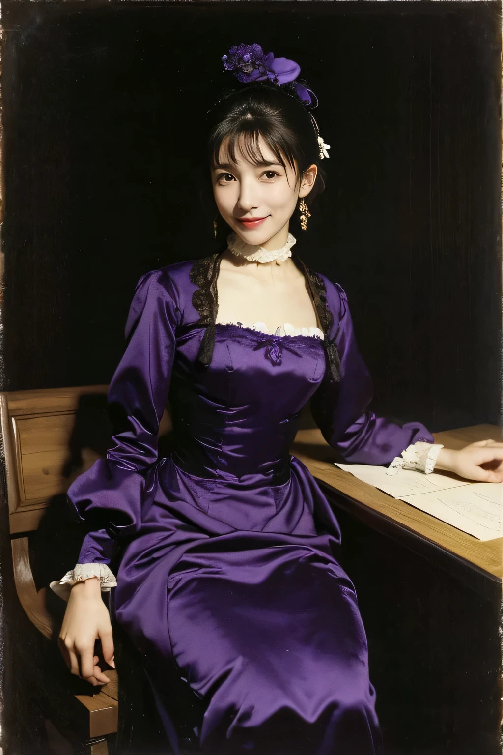 James Whistler's Nocturne., cute smile woman