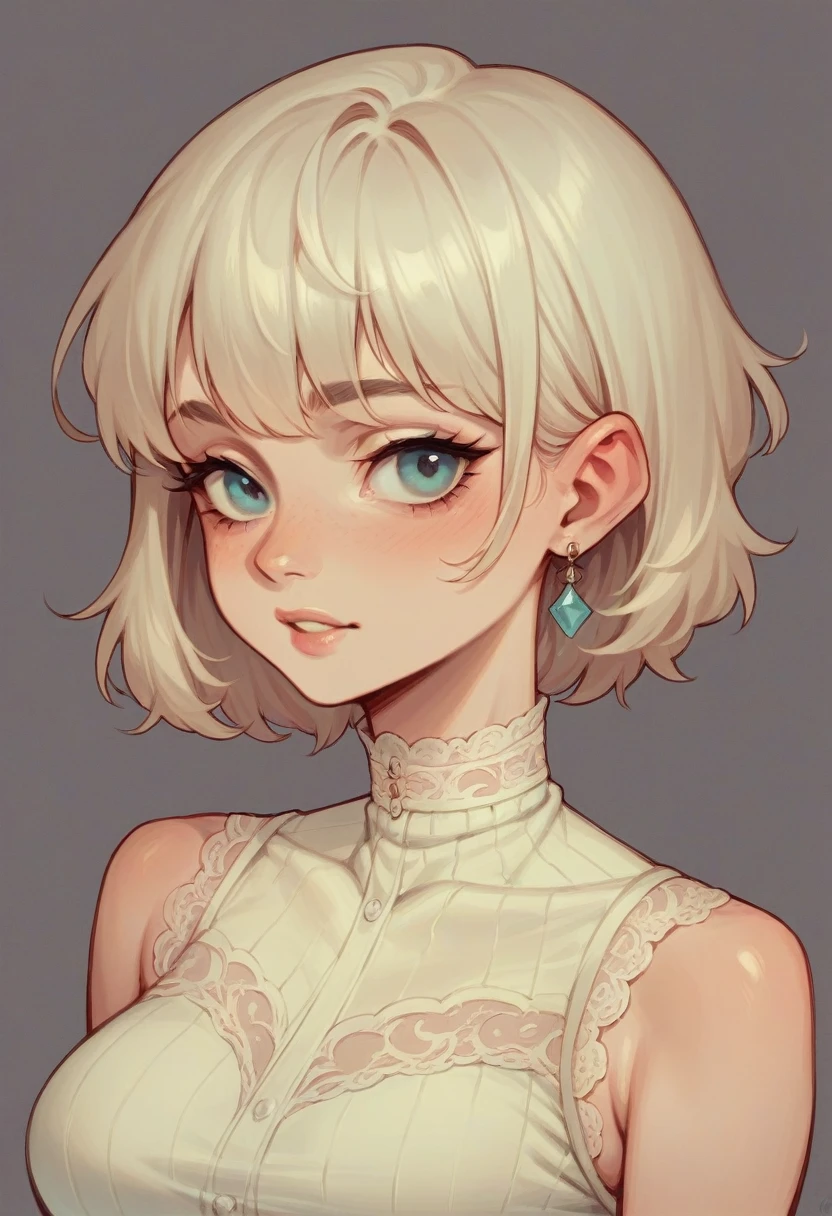 A feminie twink that has a slutty outfit on