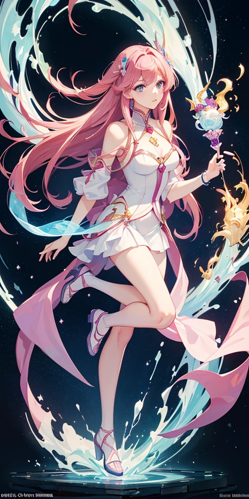 ((64k,Ultra-high resolution,Super best quality,masterpiece,Hyperrealistic,Young and adorable, beautiful, young, adorable,young woman,Full body photo,Full body angle,Blue Eyes全身エズビアン,Surreal,Very detailed:1.3,Ultra-realistic:3.0)),Mobile Suit Gundam SEED,Lacus Clyne,heroine,Pink Hair,hair ornaments,Blue Eyes