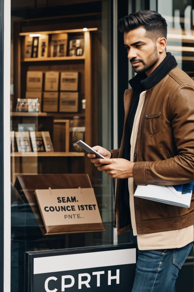 A man buying original men&#39;s clothing 