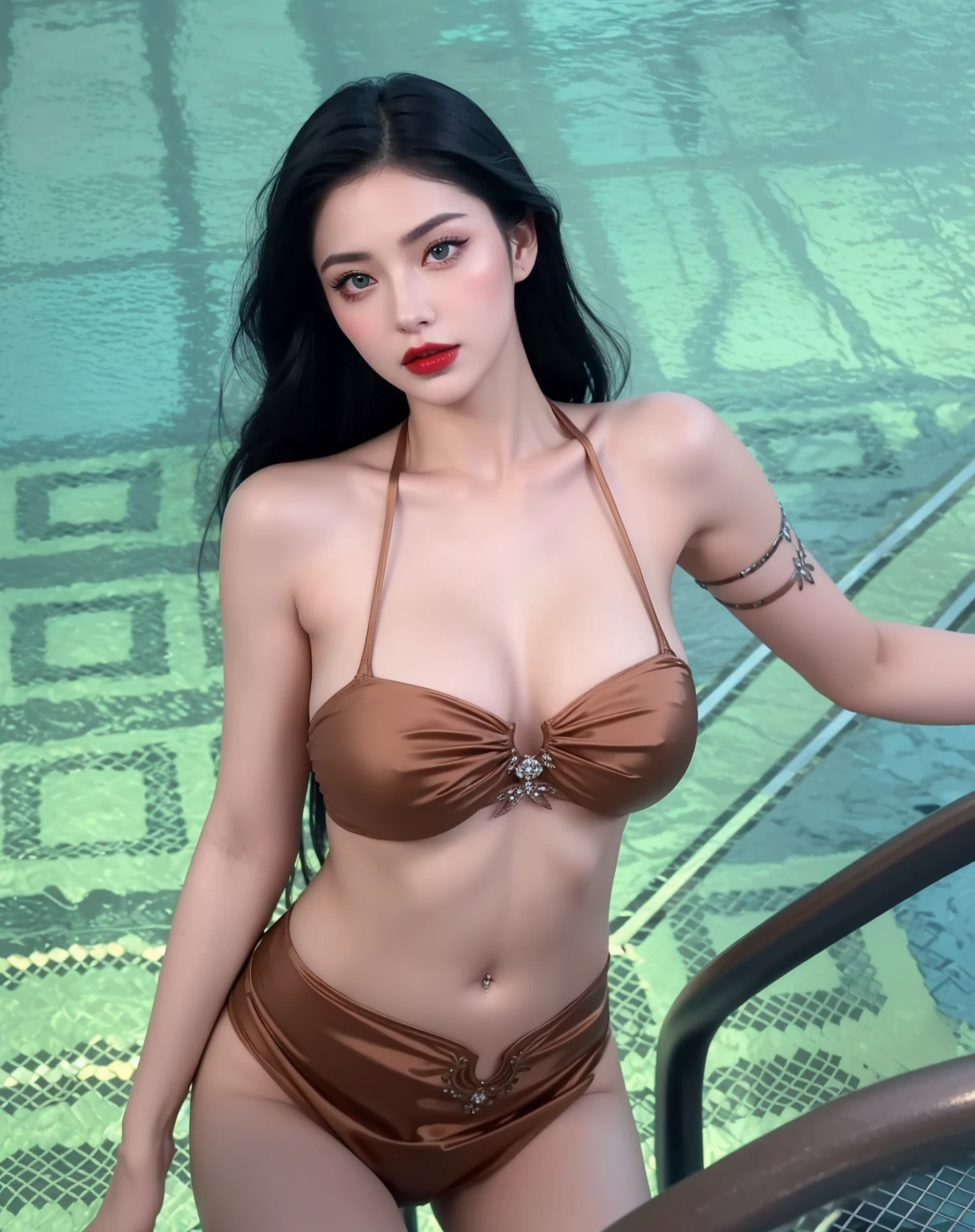 Royal princess,Super detailed, Delicate face, Stock Photography , Portrait 400, F1 Camera Lens.6, Colorful, Surrealism, Realistic textures, Dramatic Lighting, Thin Film Distiller 800 (8K, original photo, Better quality, masterpiece: 1.2), Super detailed, (Extremely delicate skin: 1.2), 8K 超高清, SLR camera, Soft Light, high quality.Fire Queen,Blue pupils,Apply red lipstick,Have a tattoo,The tattoo is very three-dimensional,Gorgeous and intricate tattoo designs,8K Mugshot,Large Breasts,Dark eyeshadow,Sexy thick lips(Red lipstick),Ice Princess,The facial features are very three-dimensional,Gorgeous and exquisite crystal diamond lace wedding dress,Silver armor,Exquisite and ornate silver decoration,Universe shining diamond gem,Ultra-clear portrait,Very exquisite and gorgeous jewelry,breasts symmetrical