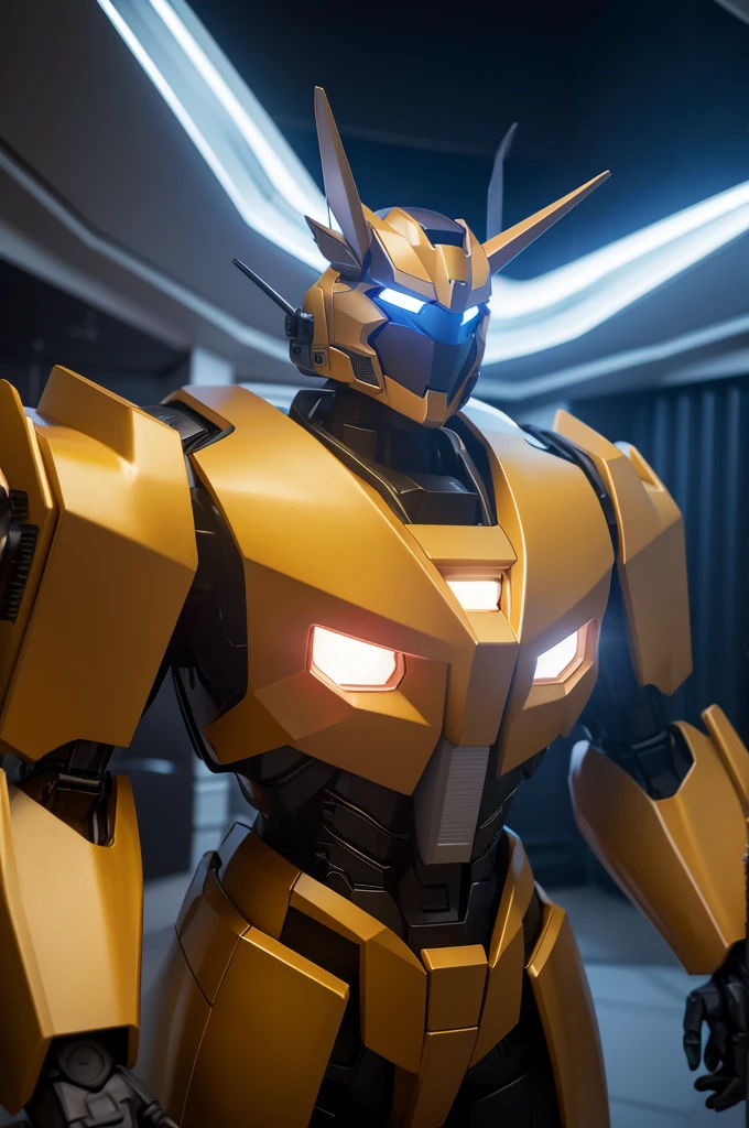 BJ_Gundam_SDXL, solo, yellow_eyes, upper_body, no_humans, glowing, robot, mecha, glowing_eyes, science_fiction, looking_ahead, v-fin, mobile_suit,
chest_radiator,radiator_3fins
3d model,8k,intricate,highly detailed,masterpiece,sidelighting,hdr,high definition,