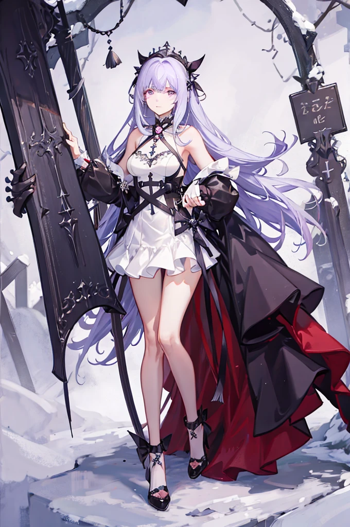 ((tmasterpiece:1.4, Best quality at best))+, (ultra - detailed)+,(Ultra-detailed eyes)+, (Cute 1girl),15year old,(Scarlet eyes:1.15),silber hair, Very long hair,messy hair,(wariza:1.2),pale-skinned,shut up,sad, (She wearing a violet gown:1.5),(flatchest:1.2),(Off-white dress:1.4),(Violet clothes:1.2),(Skinny:1.4), (be desperate:1.3),Gothic, leafs,(Vine tree:1.1), (Silver moonshine:1.2),red colour, (Heavy monochrome:1.16),(depth of fields:1.4)