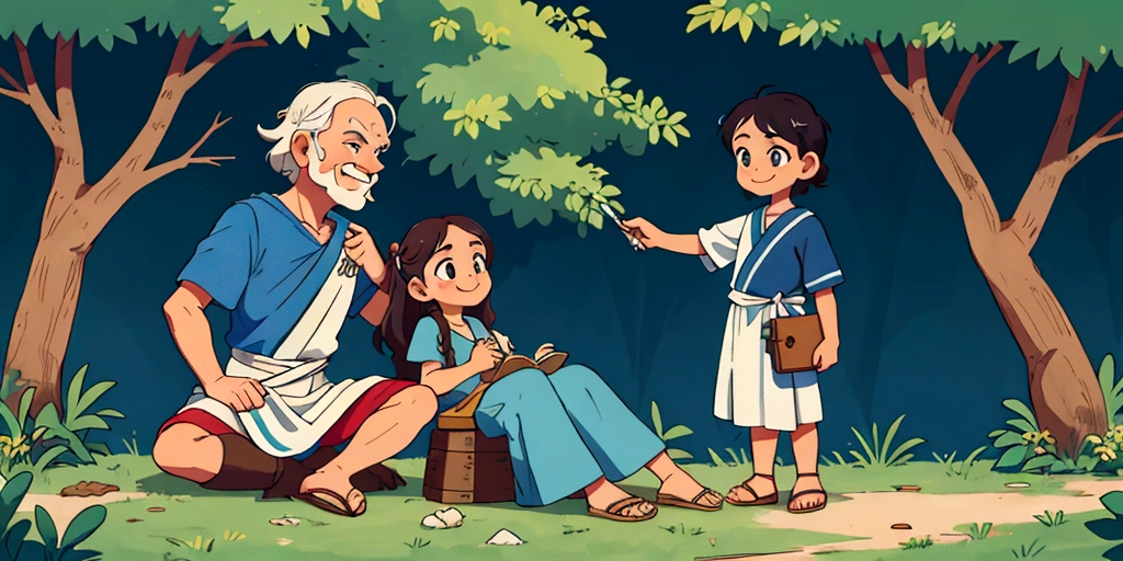 Socrates' take on parenting,smile,Greece,300 BC,In nature