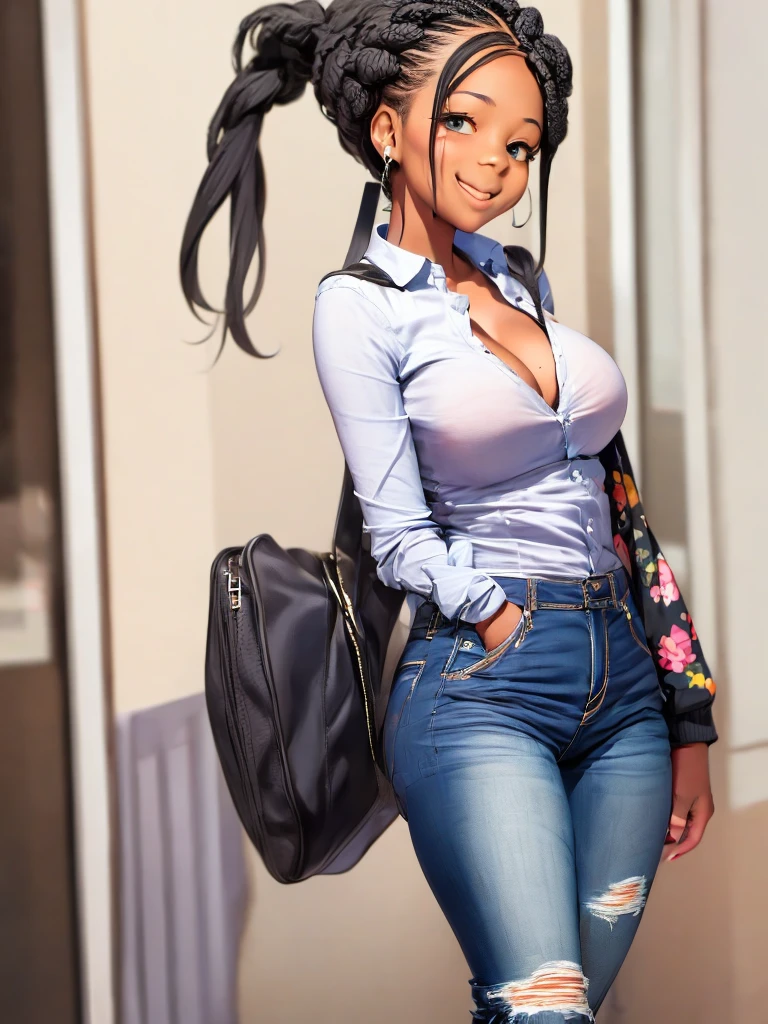 1girl, calm, closed mouth, collared shirt,,