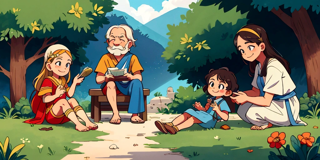 Socrates' take on parenting,smile,Greece,300 BC,In nature