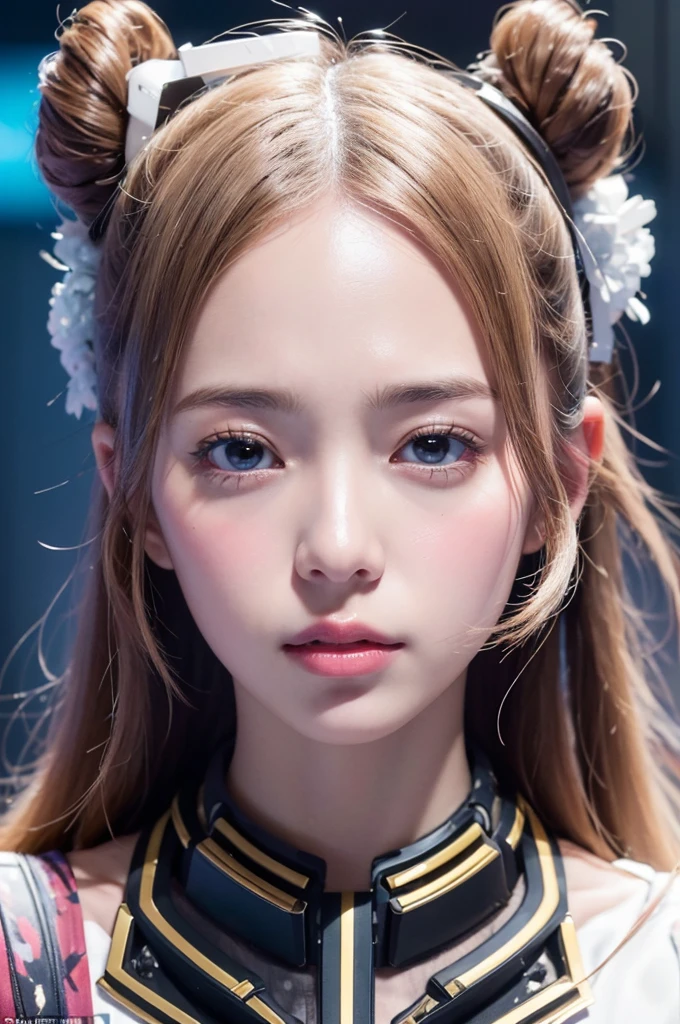 high quality, 8K Ultra HD, In the chaotic realm of malfunctioning and unpredictable AI., A portrait of an unexpectedly beautiful woman emerges., The creation of Broken AI adds an element of unpredictability and uniqueness to the depiction., The result is a mix of technological chaos and unexpected beauty., by yukisakura, nice full color,