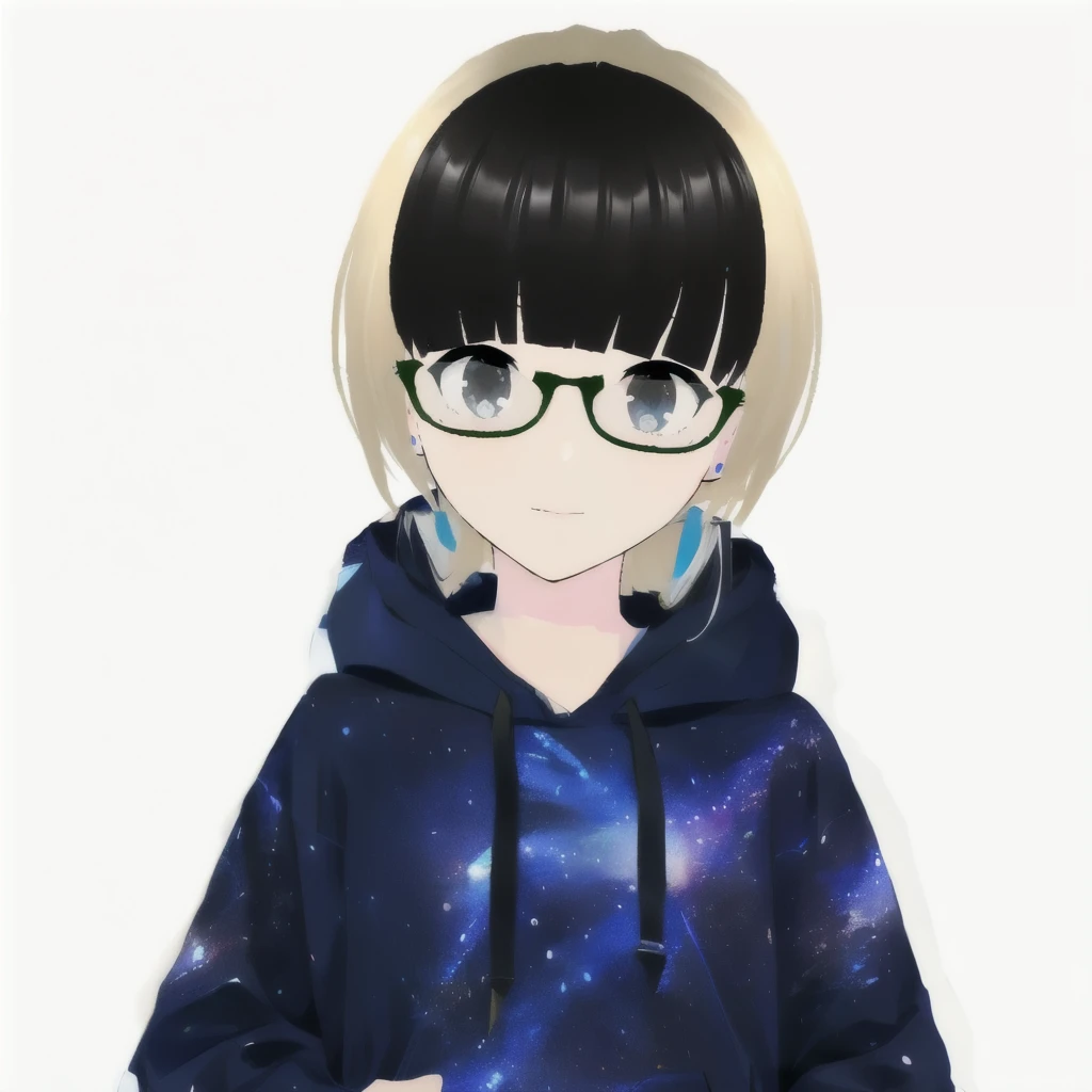 Space print hoodie