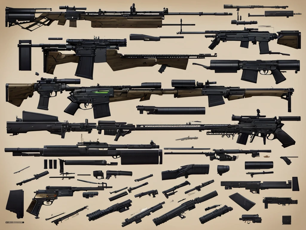 There are two types of guns on display., Weapons of the Future rifle, Realistic guns design, 大型のrifles, Weapon concept art, Weapon concept art, Realistic Weaponss, Weapon Concept Design, Realistic gunss, Weapon Design, rifle, Realistic Weapons, double barrel rifle, パルスrifles, gun art reference, パルスrifle, Realistic guns, レーザーrifle, Weapons of the Future, Futuristic guns