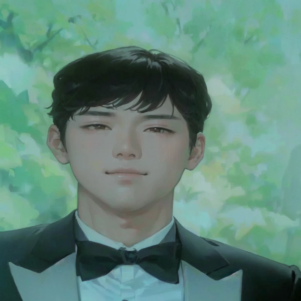 There's a guy in a tuxedo and bow tie, Yoon Se-sung, Shin Jeong-ho, Hong Jun hyung, Jungwon Charles Jung, song joong - ki portrait, Jung Jun Won, Shin Jinyoung, Hwang Seong, Kwak Ji-yeon, Kim Hyung-tae, Kim Hyung-tae, Hyung - Kim Taehyung, Jaeyoung Nam