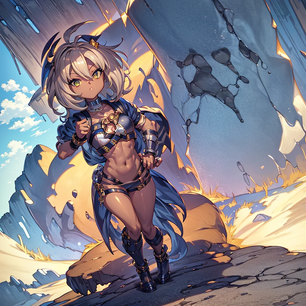 full body, whole body. 1solo (girl). slave fighter, loincloth standing, hands on hips full body, whole body. 1solo (girl). slave fighter, loincloth standing, hands on hips, metal sandals, backpack, choker, big belt, view from below, feet together, bracers, tiara
