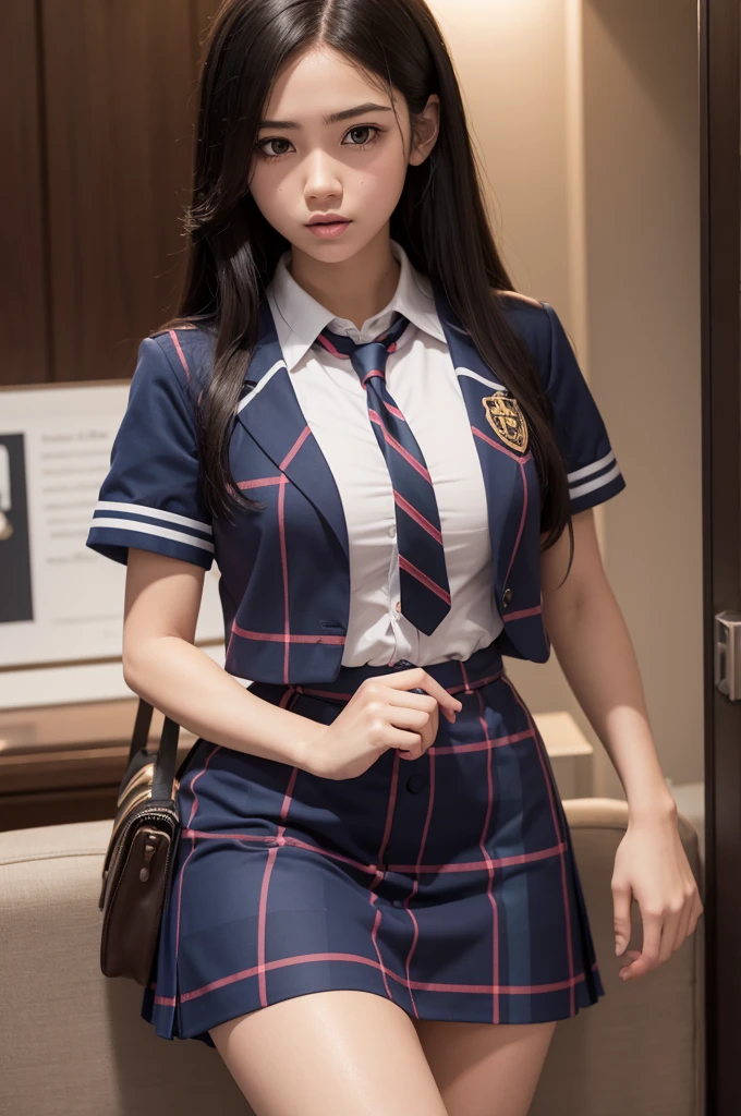 Mandy of brawl stars. Wering a colegial cloth