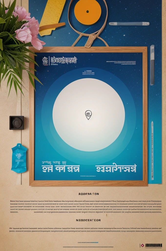 Design a poster to reduce the use of plastic in sanskrit