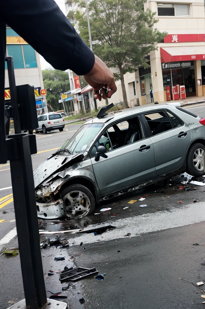 An accident 
