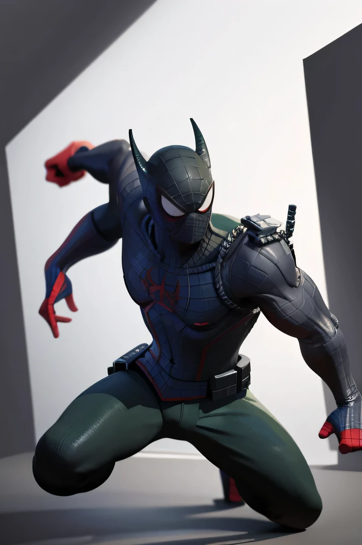 I want a cell phone wallpaper that contains a Lego Spiderman and another of a black and green Ninja