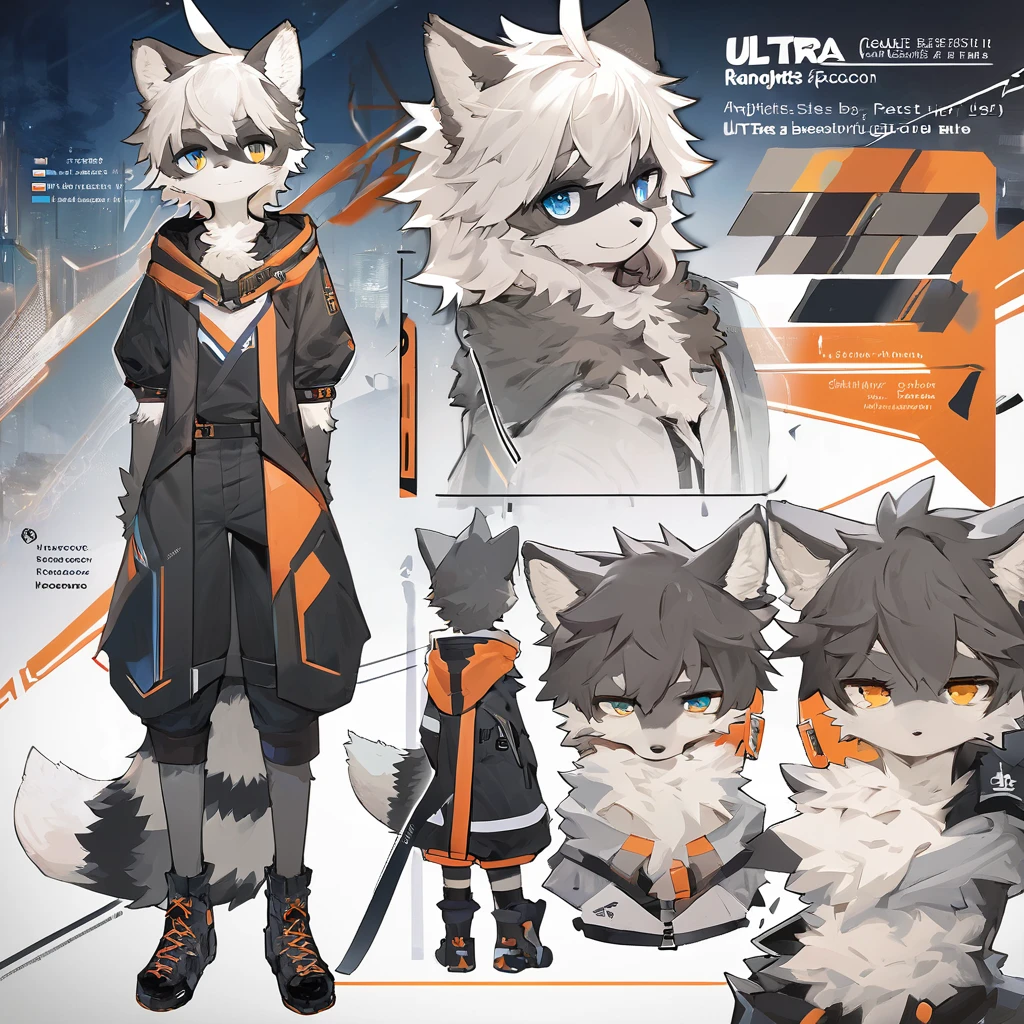 ((Masterpiece)), (Ultra detailed), (best quality), detailed background, Raccoon, (arknights style), (concept art, Character Sheet), absurdities (Beautiful and highly detailed face and eyes) perfect anatomy ( angelic handsome boy, Kemono, )(furry antro),