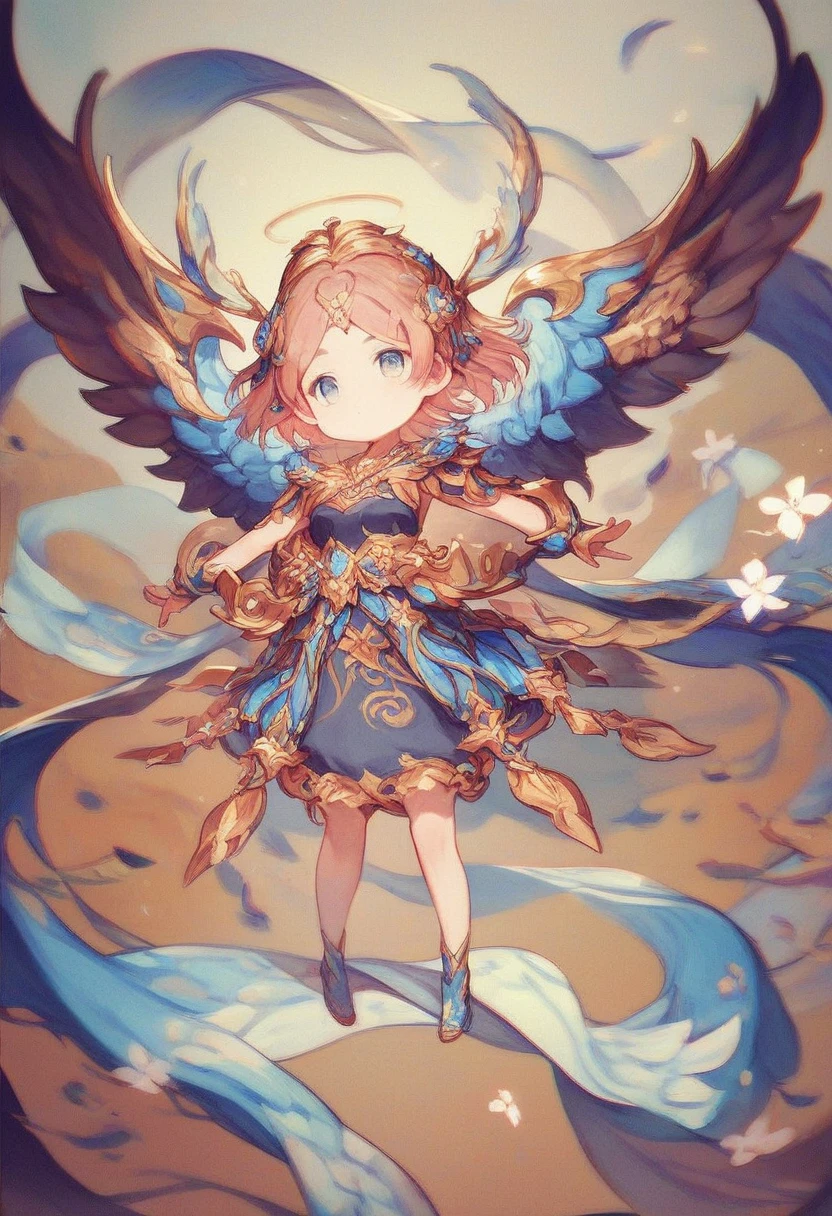 score_9, score_8_up, score_7_up, score_6_up, score_5_up, score_4_up, source_anime, 2.5D, fusion of watercolors and oil paintings, chibi, cute flying angels, heavenly forests, beautiful landscapes, soft and gentle effects, vivid and pastel colors