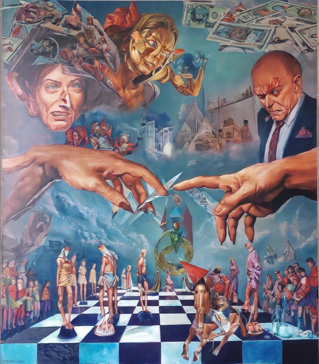 Distort with a realistic modern touch current Masons illuminati pyramid head matrix sacred universe