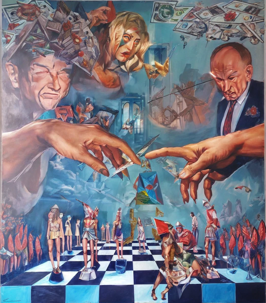 Distort with a realistic modern touch current Masons illuminati pyramid head matrix sacred universe