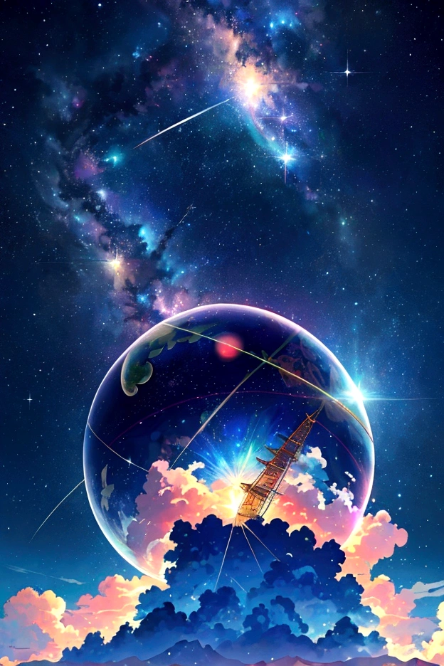 plane、虹色に光り輝くplane、虹色の空を飛ぶplane,colorful,beauttiful stars,wonderful景色,Utopia,An atmosphere full of dreams and hope,masterpiece.16K, Ultra-high resolution, Ultra-high resolution, to be born,wonderful ,future、Iridescent、The world 30 years from now。
