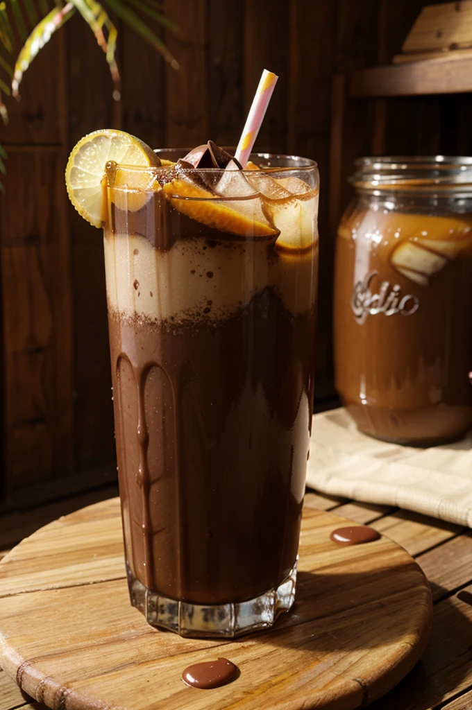Choco+manggo drink
