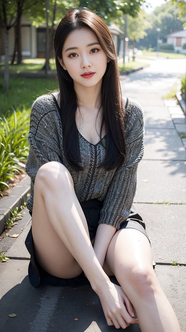 HDR,UHD,8K,Best Quality,Masterpiece,High Detail,Ultra Realism,1 Girl,Full Body,Looking at the Camera,Upskirt,Sitting on the Ground,Legs Spread,Bow,Jewelry,Lace,White Panties,Long Hair,Straight Hair,Portrait,Mystic Forest,Firefly,Bokeh,Mystery,Night,Sky,Clouds,Lakeside,