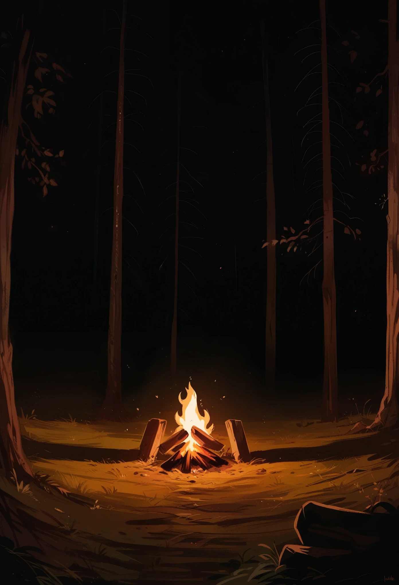 Reduces campfire firelight