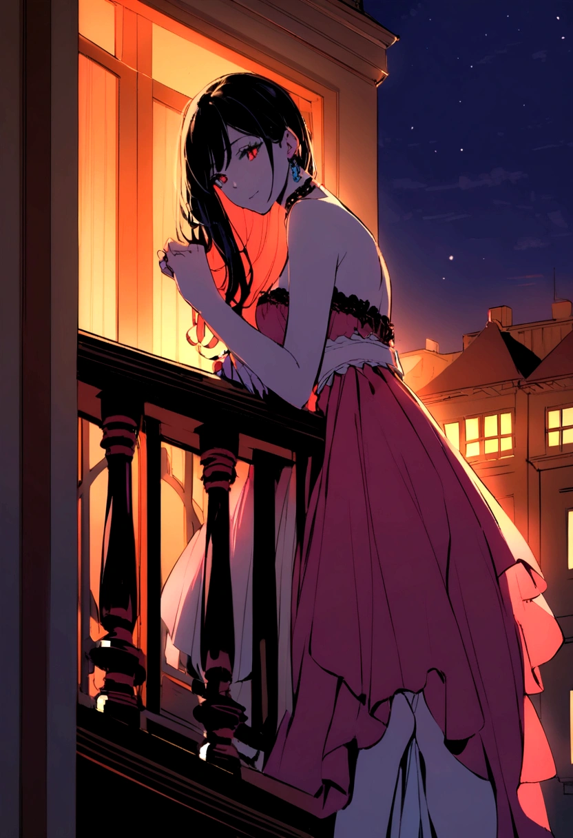 Balcony at night