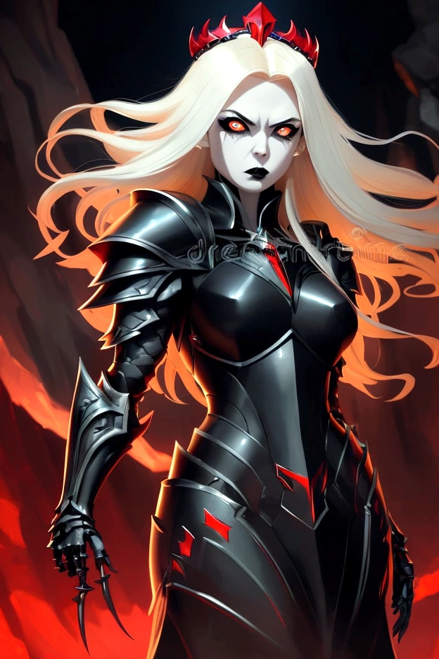 analog style, ((complicated details)), Full body shot, Cold lighting, Nice, ((pale gothic evil princess)), (blond hair), (complicated), ((Skeletal skimpy onyx armor)), ((complicated pointed obsidian crown)), ((Intense Shadows)), ((thick outlines)), dynamic pose, windblown hair, perfect face, (realistic eyes), round iris, (((red eye))), perfect eyes, complicated, complex, Helios 44-2, Swirling bokeh, Trends on Artstation, sharp focus, studio photo, complicated details, muito detalhado, sharp, dnd character portrait, perfect lightning, (((Illustration style, ​masterpiece, by artgerm and greg rutkowski))), cinematic lighting, 8K