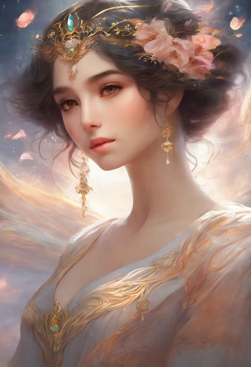masterpiece, best quality, extremely detailed, intricate detail, highres, official art, finely detailed handsome face and eyes, high resolution illustration, 8k, depth of field, bokeh, solo, 1boy, a boy with black hair and black eyes, black hair, black eyes, beautiful landscape, upper body, looking at viewer, close up