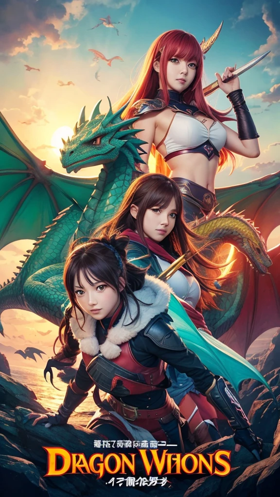 dragons women victory anime